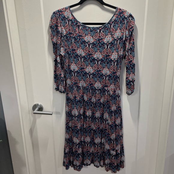 Matilda Jane Pretty In Paisley Bohemian Bamboo Dress Half Sleeve Small - Picture 2 of 3
